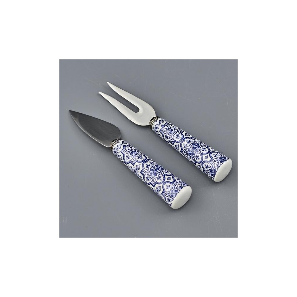 SET 2 PEZZI FORMAGGIO MAIOLICA 13X2.5X2.5